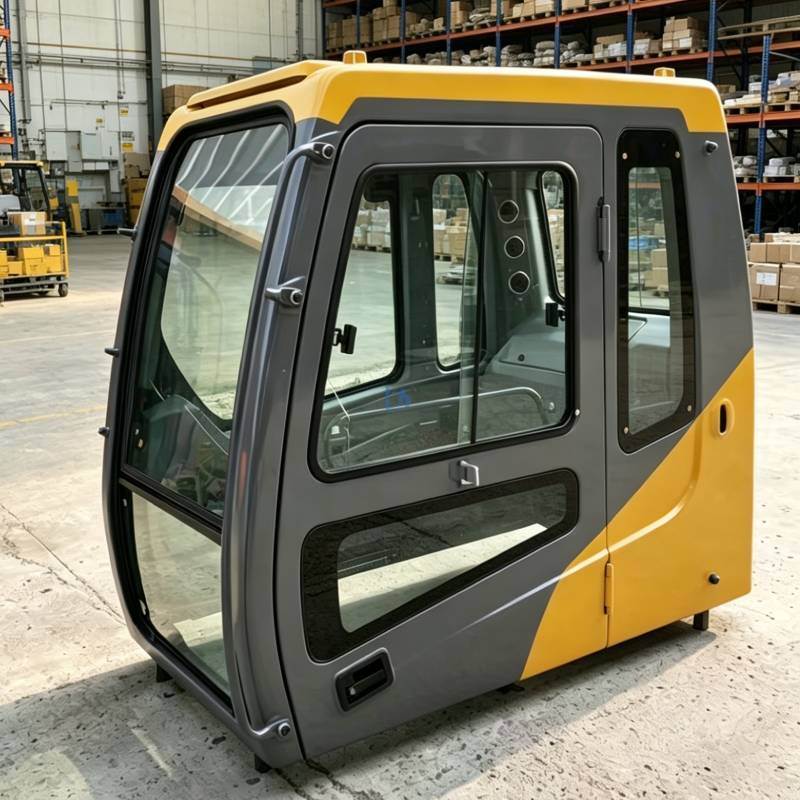 Rugged Hyundai Excavator Cabin R215-7 R215-9 R215VS Operator Cabin With Glass Door Interior Parts