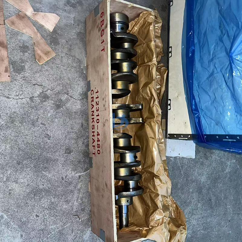 Forged Steel Engine Crankshaft 112310-4480 1-12310-448-0 for Isuzu 6BG1T for Hitachi EX200-5 ZX230